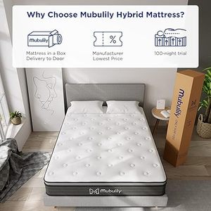 lot A-112 image: Full Size Mattress, 8 Inch Hybrid Mattress Full Size,Hybrid Mattress in a Box with Independent Spring, Soft and Comfortable Medium Firm Mattress