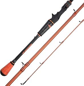 lot S-129 image: KastKing Speed Demon Pro Tournament Series Bass Fishing Rods, Elite Carbon High Modulus 1 Pc Blanks, Fuji Guides & Reel Seats