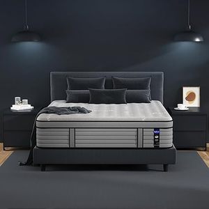 lot A-132 image: DIFAME King Size Mattress, 12 Inch Memory Foam Hybrid Mattress King in a Box, Individually Pocket Coils Springs for Motion Isolation