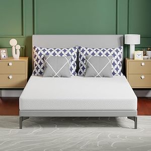 lot A-139 image: FDW Full Mattress 6 inch Gel Memory Foam Mattress for Cool Sleep & Pressure Relief, Medium Firm Mattresses Fiberglass