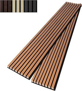 lot I-165 image: Art3dwallpanels Wood Slat Wall Panel, 108 x 13 Wood Panels for Wall 2 Pack