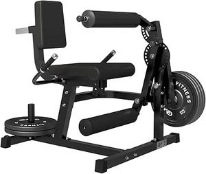 lot F-398 image: GMWD Leg Extension and Curl Machine, Lower Body Special Leg Machine, Adjustable Leg Exercise Bench with Plate Loaded, Leg Rotary Extension for Thigh, Home Gym Weight Machine