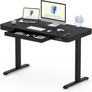 lot O-451 image: FLEXISPOT Comhar Electric Standing Desk with Drawer Desktop & Adjustable Frame