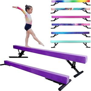 lot K-490 image: Adjustable Balance Beam for Kids Gymnastics Training,8ft