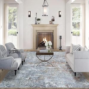 lot R-440 image: Area Rug Living Room Rugs 6x9 Rug for Bedroom Machine Washable with Non Slip Backing