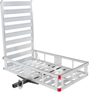 lot M-289 image: Silver Spring Aluminum Scooter and Wheelchair Carrier - 500 lb Capacity for Class III or IV 2 Hitch