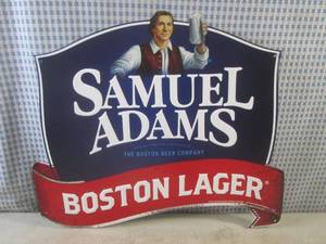 lot 7 image: (G-1) Samuel Adams Boston Lager Tin...