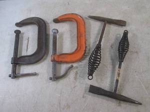 lot 67 image: (CS) 2 - 5 C-Clamps and 2 Welding ...
