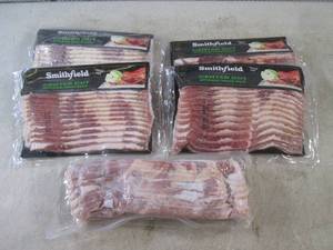 lot 121 image: (FRZ) 5 Packs of Frozen Bacon 4 Cen...