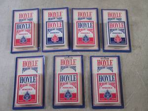 lot 127 image: (EC1) 7 New Decks of Hoyle Pinochle...