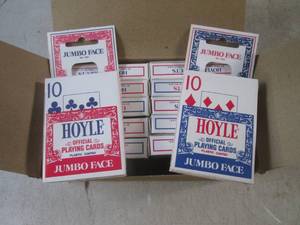 lot 158 image: (G-1) 12 New Decks of Hoyle Jumbo F...
