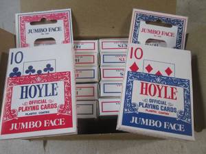 lot 159 image: (G-1) 12 New Decks of Hoyle Jumbo F...