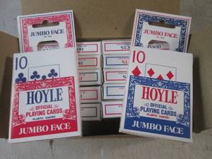 lot 160 image: (G-1) 12 New Decks of Hoyle Jumbo F...