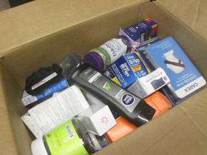 lot 169 image: (G-1) Box Full of Drug Store Shelf ...