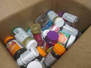 lot 170 image: (G-1) Box Full of Drug Store Shelf ...