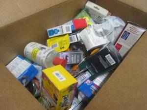 lot 171 image: (G-1) Box Full of Drug Store Shelf ...