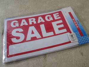 lot 201 image: (EC1) Package of 12 New Garage Sale...