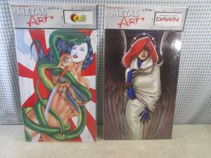 lot 202 image: (EC1) 2 New Rocket USA Metal Art Sh...