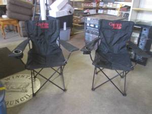 lot 213 image: (F-3) 2 Portable Folding Chairs...