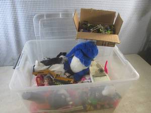 lot 217 image: (F-2) Tote with Assorted Small Toys...