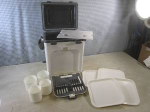 lot 230 image: (D-2) Portable Wine and Cheese Cool...