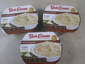 lot 242 image: (FRZ) 3 Frozen Bob Evans Garlic Mas...