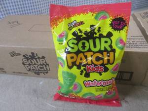 lot 263 image: (C-1) 12 Bags of Sour Patch Kids Wa...