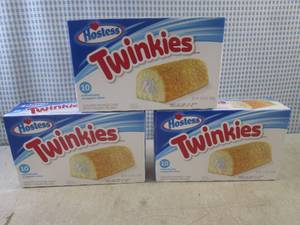 lot 276 image: (B-3) 3 Boxes of Hostess Twinkies P...