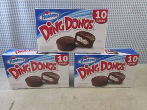 lot 279 image: (B-3) 3 Boxes of Hostess Ding Dongs...