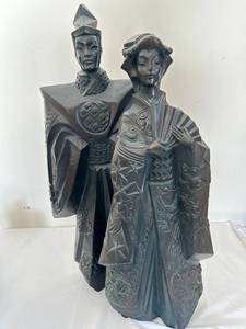Asian-Inspired Sculptural Pair