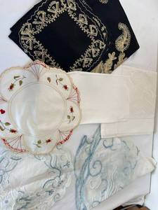 Vintage Embroidered Linen Set