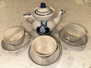 Ceramic Blue-White Childs Tea Set