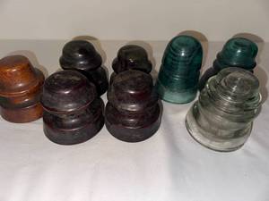 Vintage Glass Insulators Collection