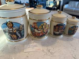Hummel Style Ceramic Canister Set