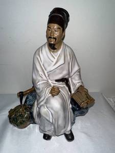 Porcelain Scholar Figurine
