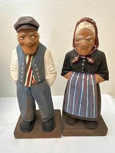 Handcrafted Wooden Figurines Couple