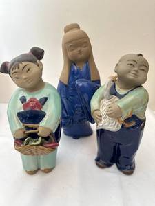 Set of Three Ceramic Figurines
