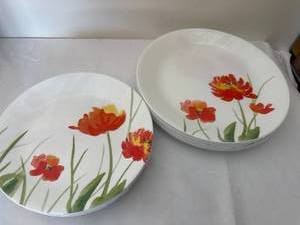 Corelle Calipso Floral Dinner Plates Set