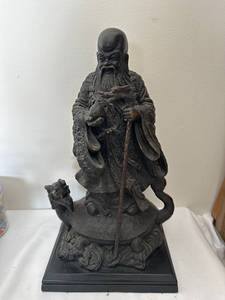 Antique Bronze Wise Man Statue