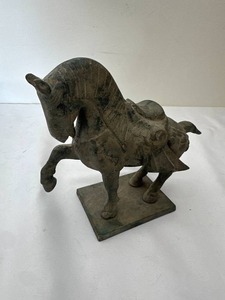 Vintage OMC Japan Cast Iron Horse Figurine