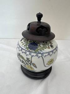 Decorative Ceramic Jar with Lid