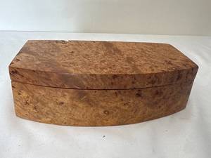 Hand-Carved Burl Wood Box