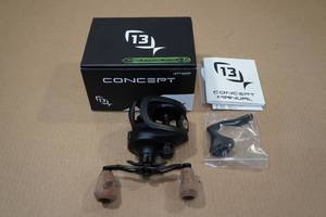 lot 46 image: 13 Fishing Concept A3 Left Handed Baitcaster Reel -Black
