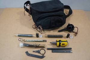 lot 67 image: Field Waist Pack with Black Powder Accessories