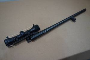 lot 99 image: Mossberg 12 Gauge 24 Rifled Barrel for 2-34 & 3 Shells with Simmons Scope