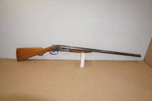 lot 1S image: Hopkins and Allen Sidelock 20 Gauge Side by Side Shotgun