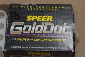 lot 134 image: 16 Speer Gold Dot 32 Auto 60 Gr GDHP Ammo