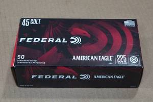 lot 138 image: 50 Federal American Eagle 45 Colt 225 Gr JSP Ammo