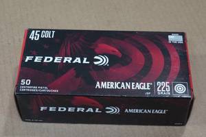 lot 139 image: 50 Federal American Eagle 45 Colt 225 Gr JSP Ammo