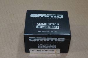 lot 154 image: 20 Ammo Inc 357 Mag 125 Gr JHP Ammo
